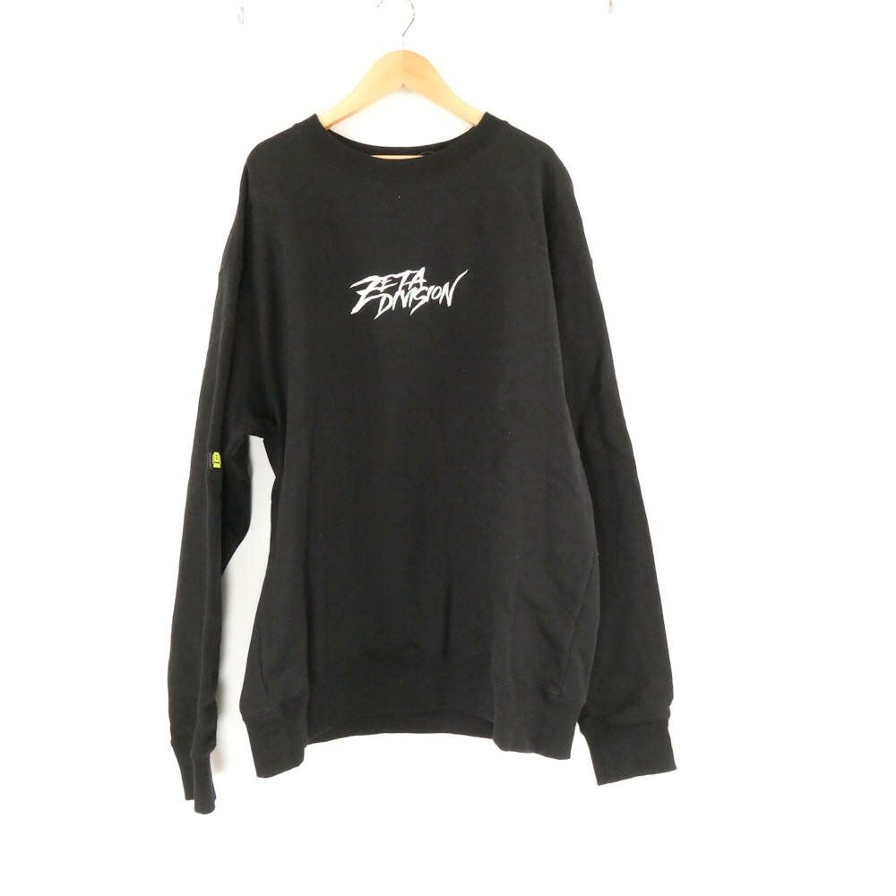 Rakuten - 美品 ZETA DIVISION ゼータ ディビジョン BRUSH STROKE LOGO CREW NECK スウェット L コットン100％ 長袖 トレーナー eスポーツ AM8298A56 【中古】