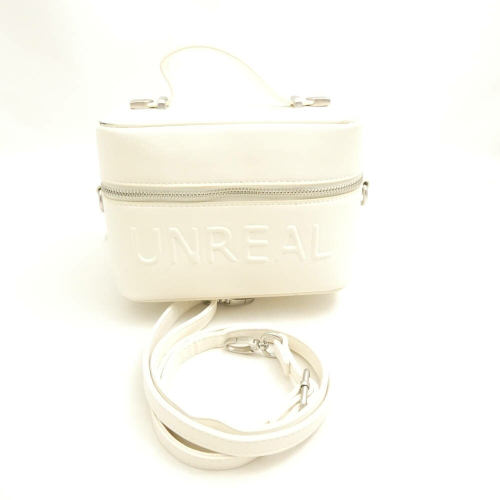 Other - GYDA ジェイダ バニティバッグ 合成皮革 レザーポーチ UNREALロゴ レディース AU3913 【中古】