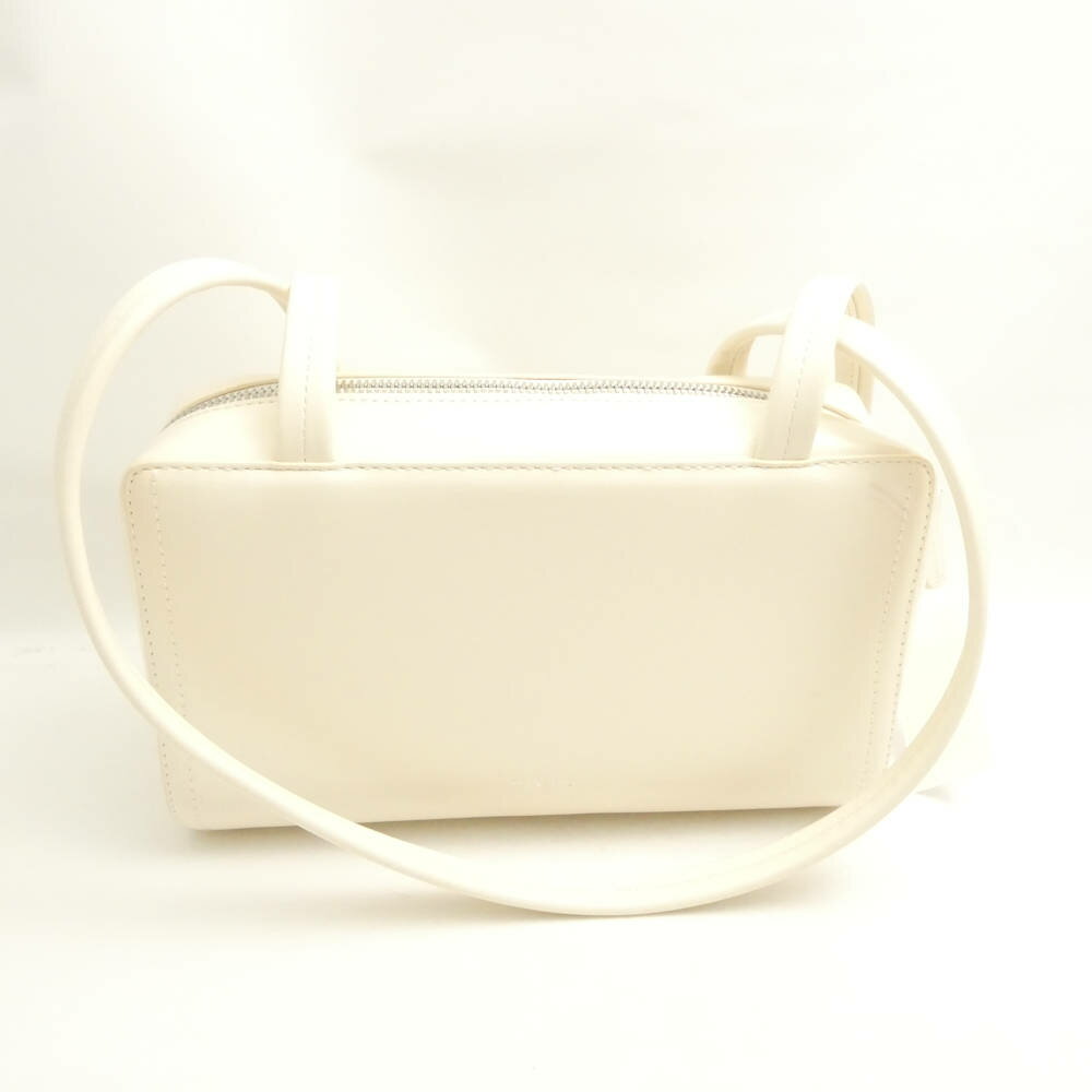 美品 STAND OIL スタンドオイル ハンドバッグ レザー クリーム ダブルファ...