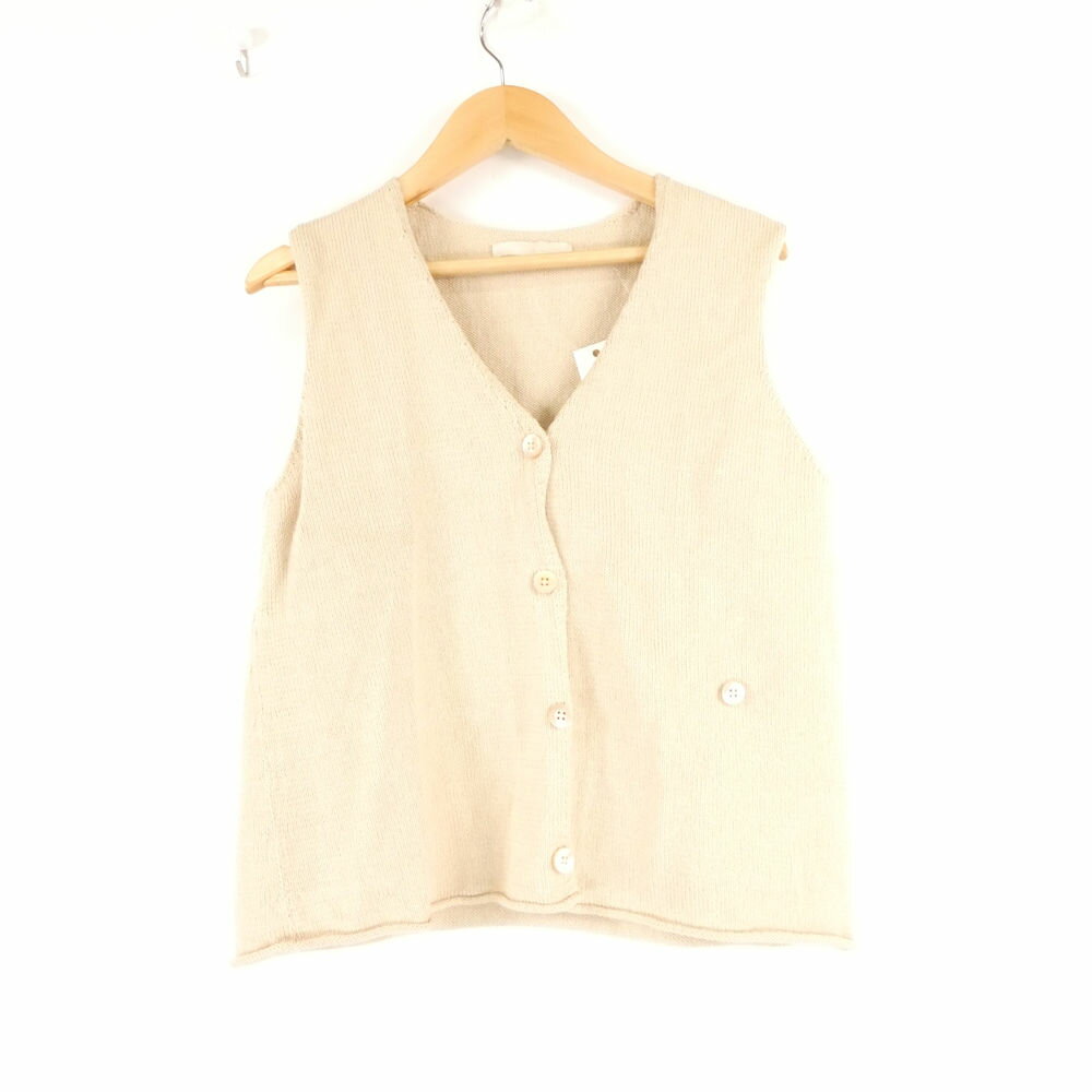 樂天商城 - 美品 Plage プラージュ 24080922110020 5Gニットベスト コットン他 前開き ボタン レディース AC1772A34 【中古】