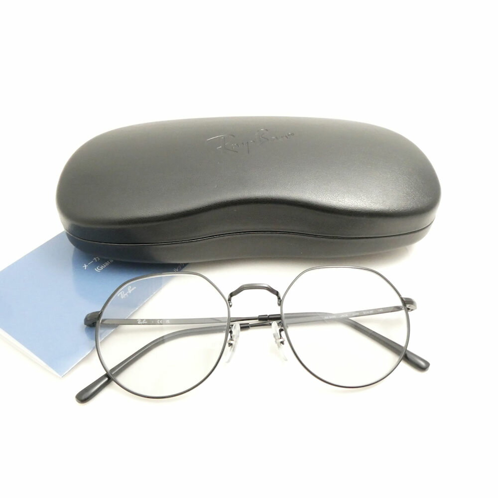 樂天商城 - 美品 RayBan レイバン RB6465 JACK ジャック 2509 メガネ 度なしライトカラーレンズ 51□20-140 メタルフレーム 眼鏡 アイウェア 小物 メンズ AU4282 【中古】
