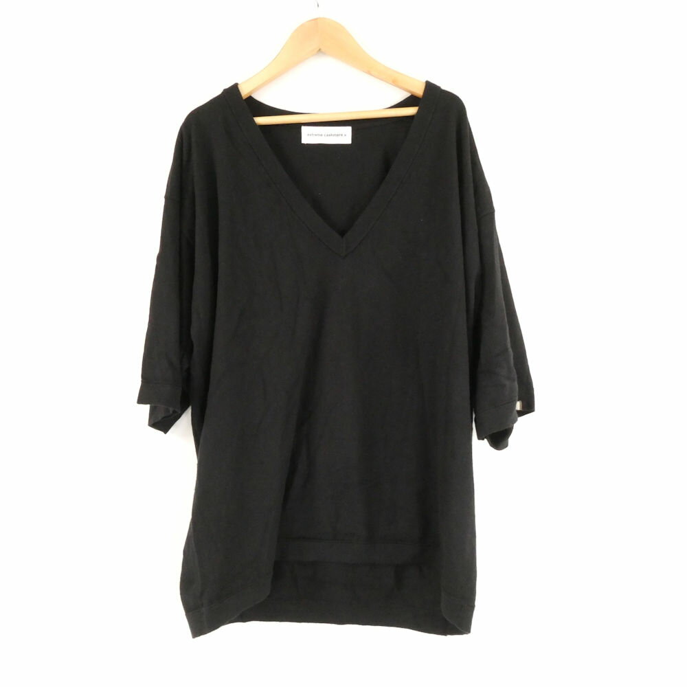 樂天商城 - 美品 extreme cashmere X エクストリームカシミア ニット コットン他 七分袖 Vネック プルオーバー レディース AD1700A88 【中古】