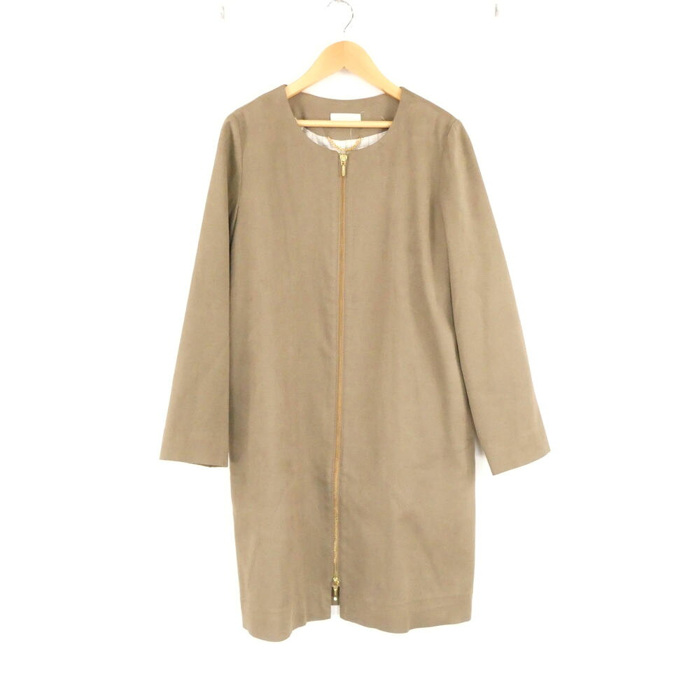 Loungedress ラウンジドレス ノーカラーコート S ポリエステル コットン 他…
