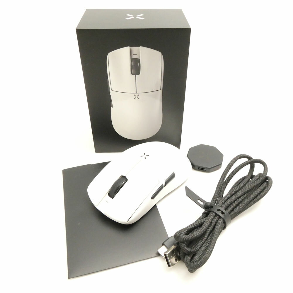 美品 HITSCAN ヒットスキャン HS-WM-HL8K-MW Hyperlight ワイヤレスゲーミングマウス 8K対応 無線 有線 ゲーミング PC周辺機器 HU1740 【中古】