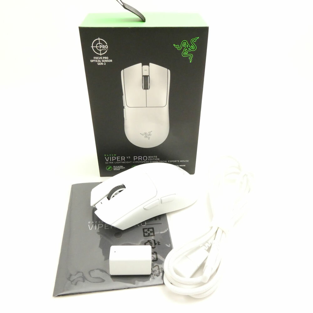 美品 RAZER レイザー VIPER V3 PRO ワイヤレスゲーミングマウス 無線 有線 eスポーツ PC周辺機器 HU1741 【中古】