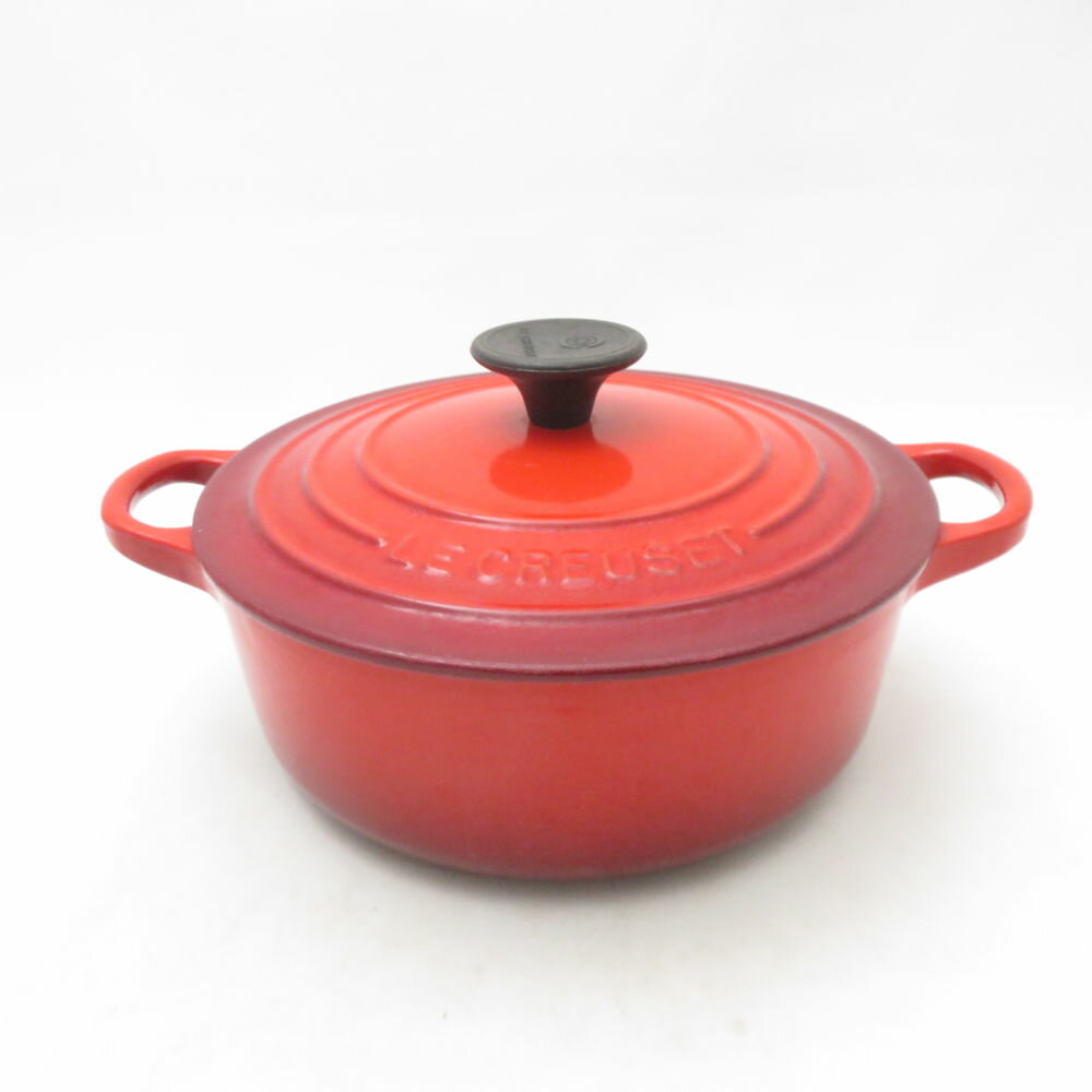 Le Creuset ルクルーゼ ココットロンド 両手鍋 18cm ほうろう ホーロー 琺瑯 SC1 ...