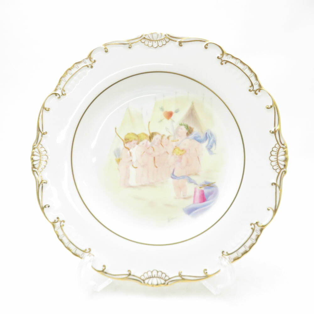 美品 MINTON ミントン Cupid and Child Studies 「Young Soldiers」 プレート 限定50枚 プレート 希少 レア 絵皿 天使 SC10812S2 【中古】