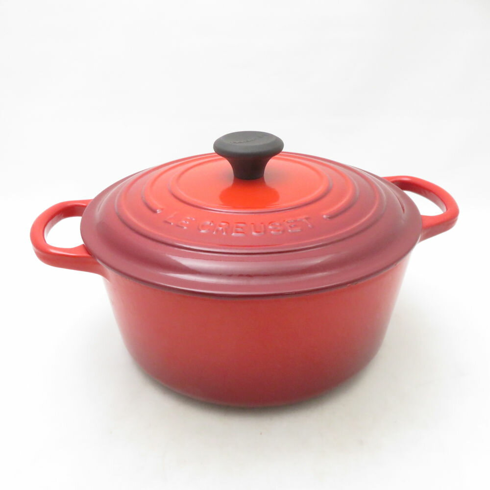 Le Creuset ルクルーゼ ココットロンド 両手鍋 22cm 3.3L ほうろう ホーロー 琺 ...