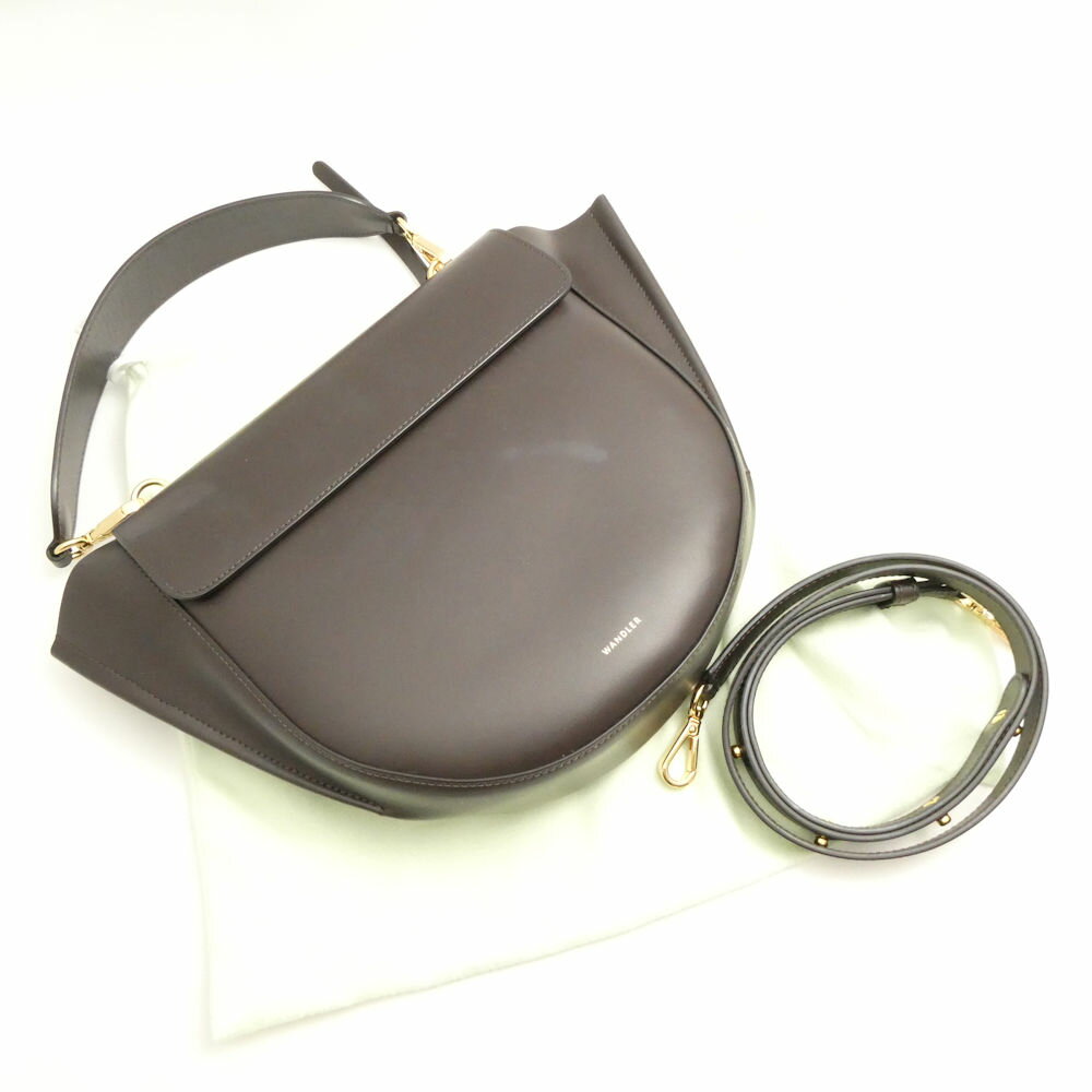 【美品】ワンドラー ホルテンシア ミディアム ショルダーバッグ 2way 黒 ホルテンシア ミディアム ハンドバッグ - BLACK | 【Wandler
