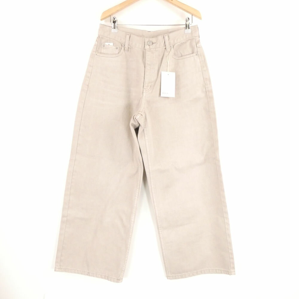 미사용 RIVE DROITE 리브드로와 RDZ5041303A0002 MONN.. 몬 LOOSE DENIM 데님 팬츠 38 코튼 100% 청바지 지팡이 여성 AM8576A11 [중고]