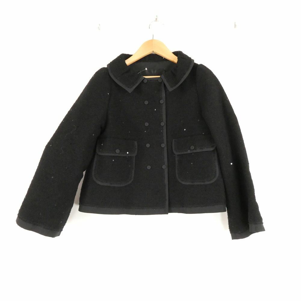 Rakuten - 美品 DRESSTERIOR ドレステリア ツイードジャケット 36 S～Mサイズ相当 ウール他 ショート丈 スパンコール レディース AD1718A95 【中古】