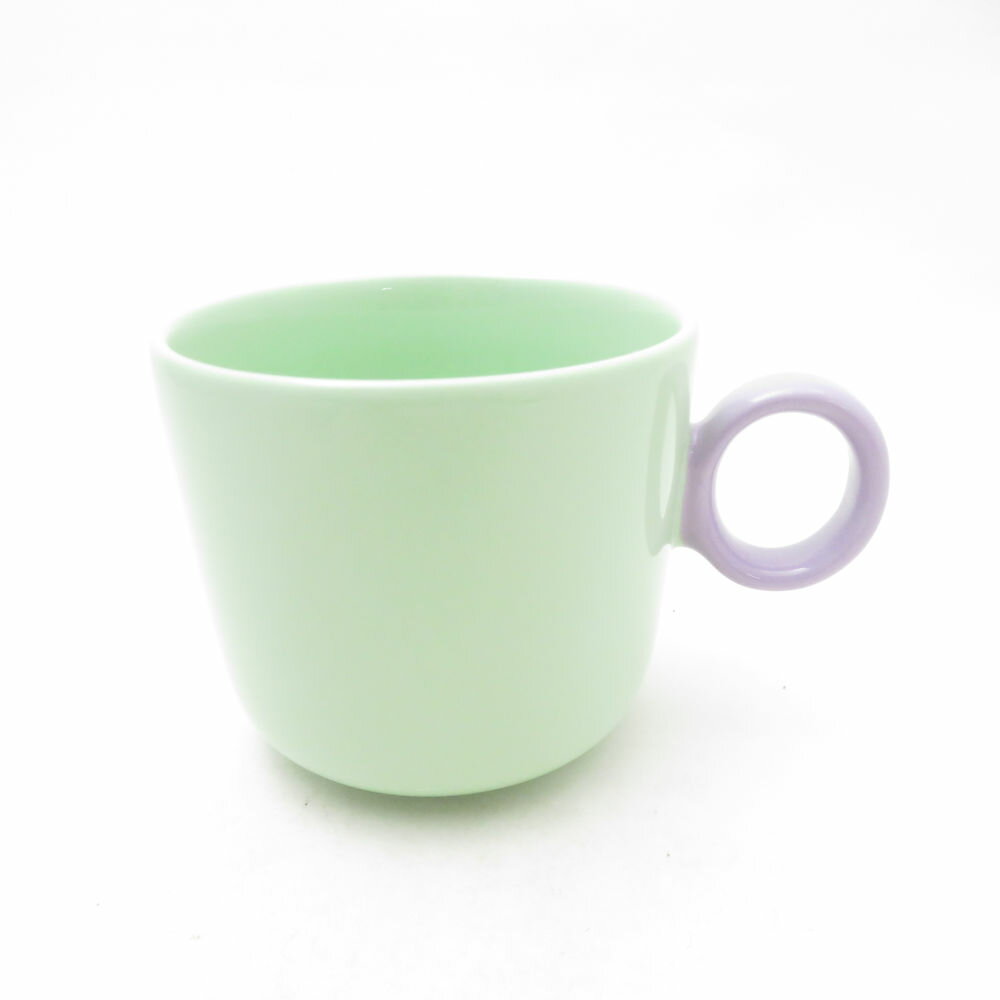 美品 iittala イッタラ PLAY プレイ マグカップ 1点 磁器 350ml ミント・ライラック コップ 北欧 SC11008X2 【中古】