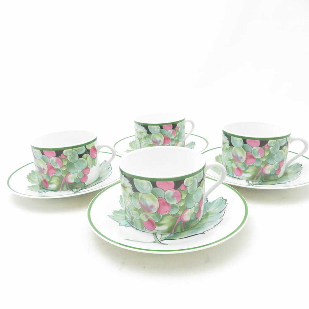 Rakuten - 美品 PHILIPPE DESHOULIERES フィリップデズリエ コーヒーカップ＆ソーサー 4客 セット 珈琲 リモージュ SU13816X1 【中古】
