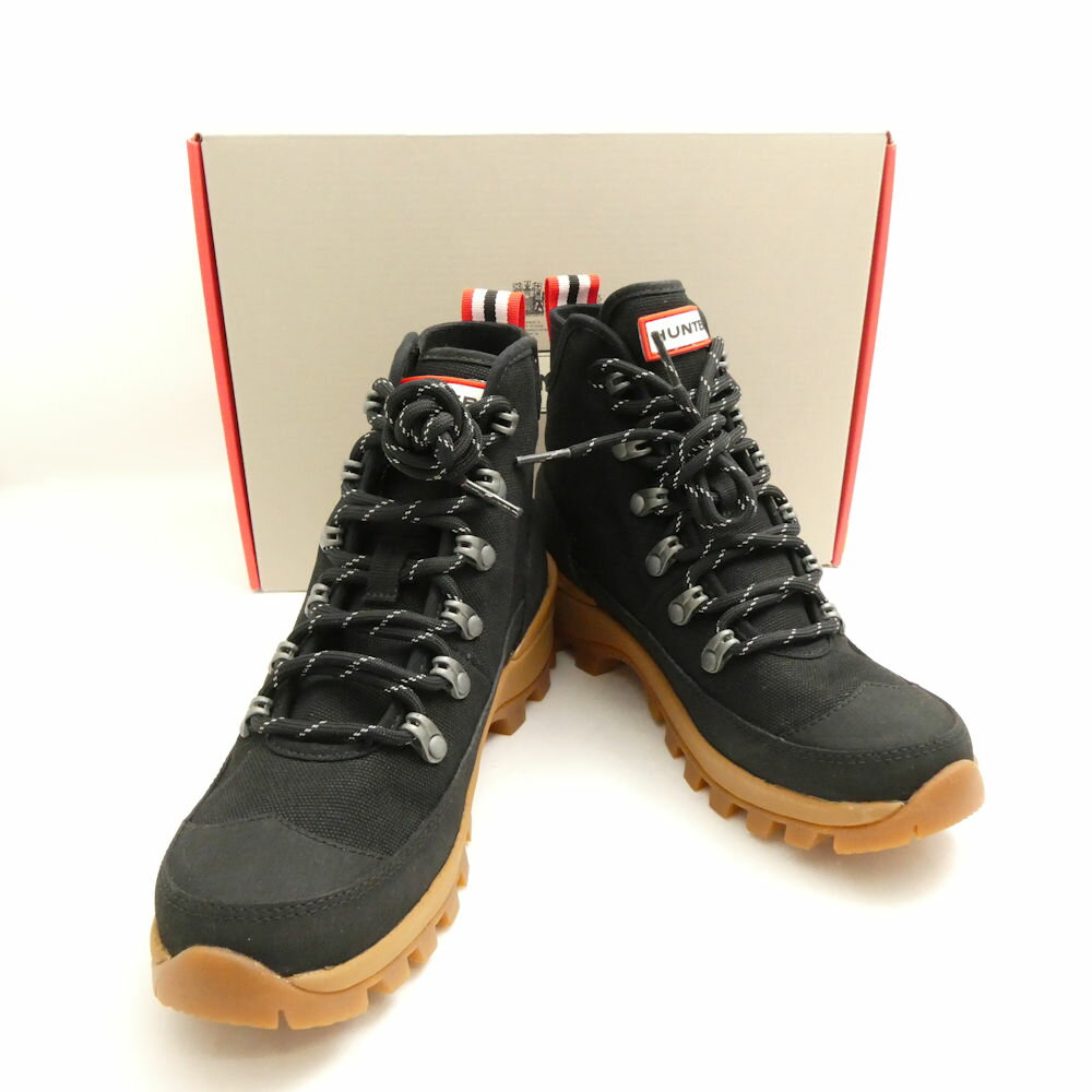 美品 HUNTER ハンター WFS2010CNV キャンバスデザート コマンド ブーツ UK3(22cm) ハイカット レディース AN3016 【中古】