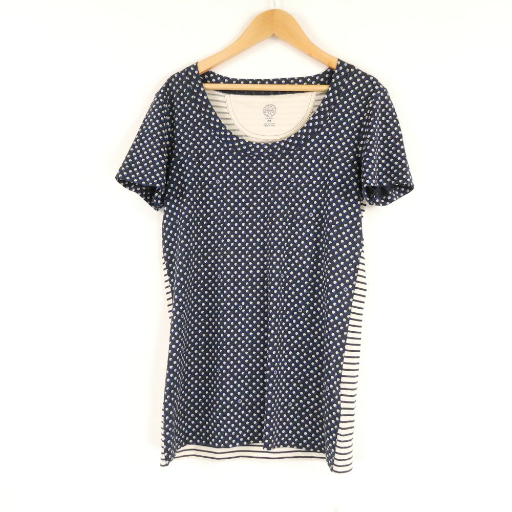 美品 TORY BURCH トリーバーチ トップス XS 綿100％ 半袖 ドット…
