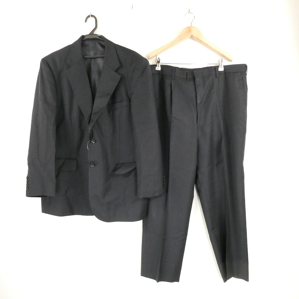 美品 ALFRED BROWN アルフレッド ブラウン スーツ ウール100％ ストライプ…