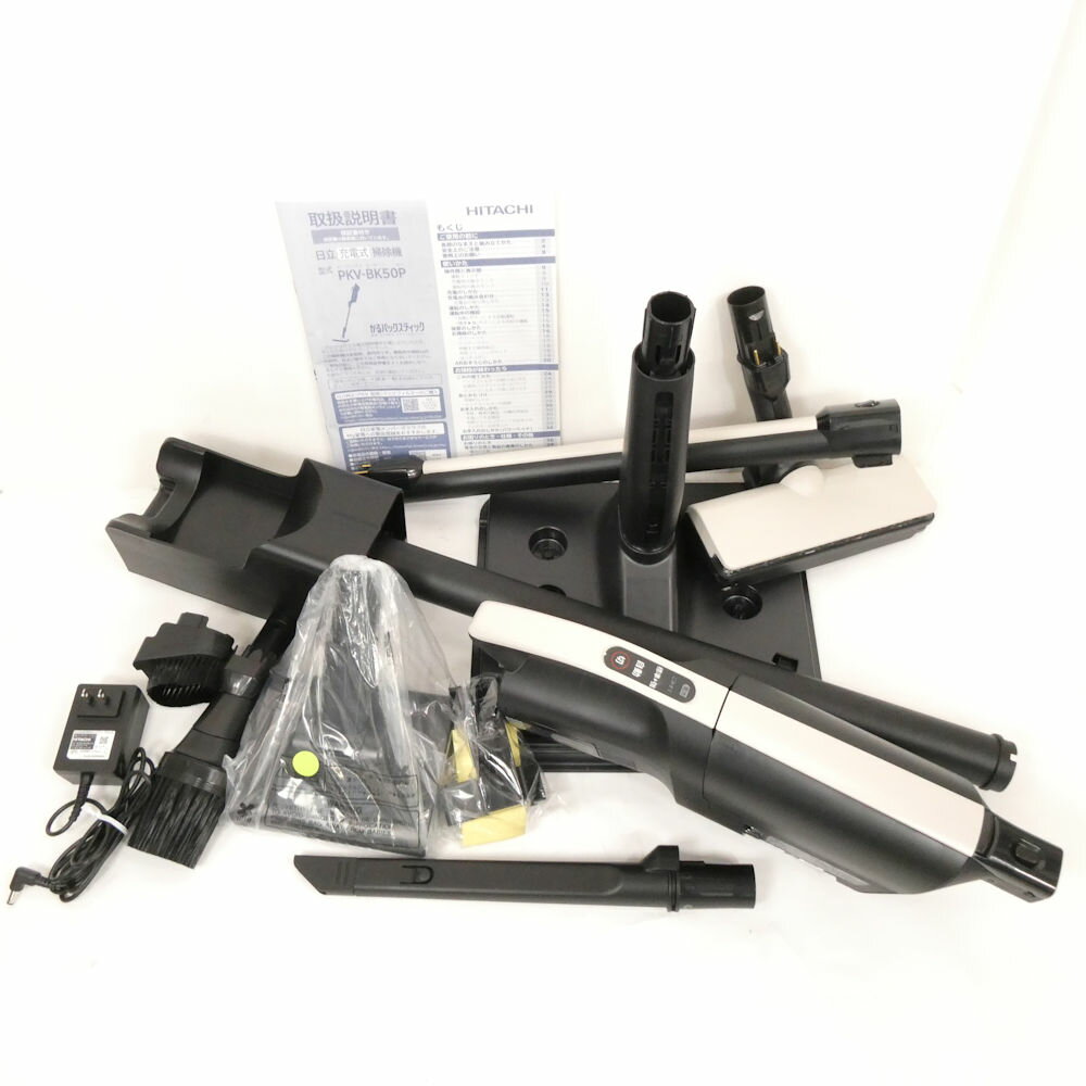 美品 HITACHI 日立 PKV-BK50P かるパックスティック コードレス スティッククリー...