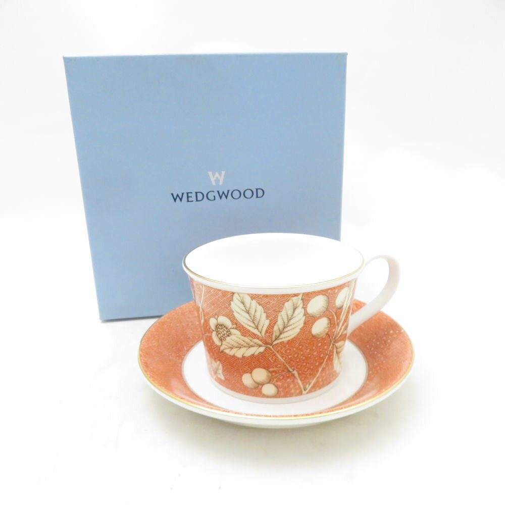未使用 WEDGWOOD ウェッジウッド フランシス ティーカップ＆ソーサー デルフィ SC10887F2 【中古】