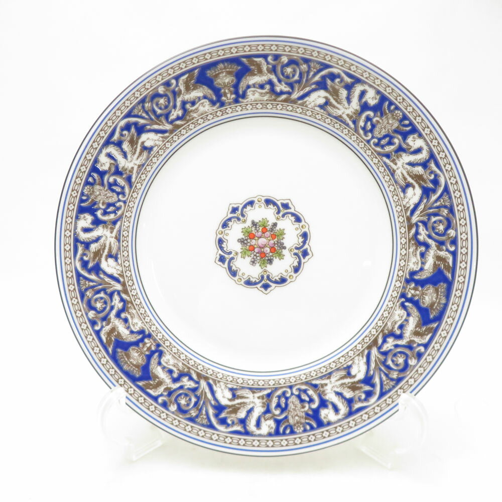 未使用 WEDGWOOD ウェッジウッド フロレンティーン マリン 中皿 20cmプレート サラダ デザート SC11034L1 【中古】