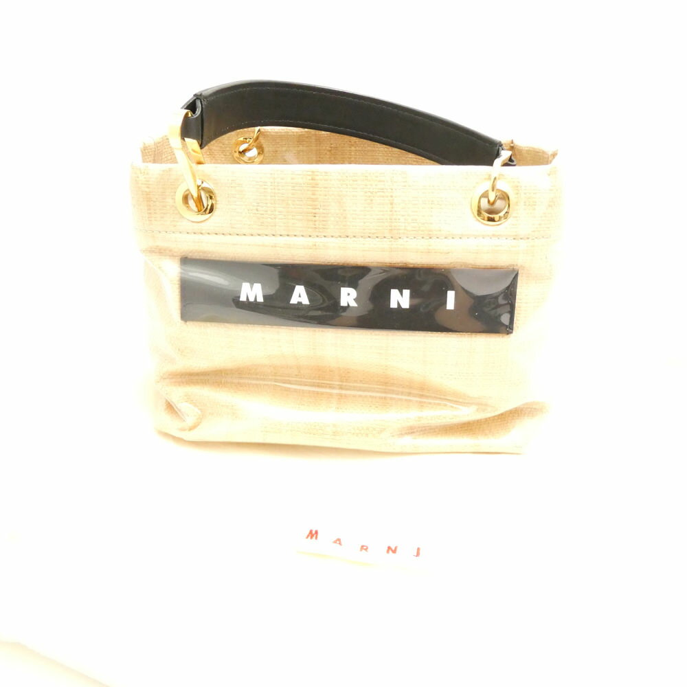 MARNI マルニ　クリア バッグ　レザービニール ハンドバッグ 楽天市場】marni バッグ ビニールの通販
