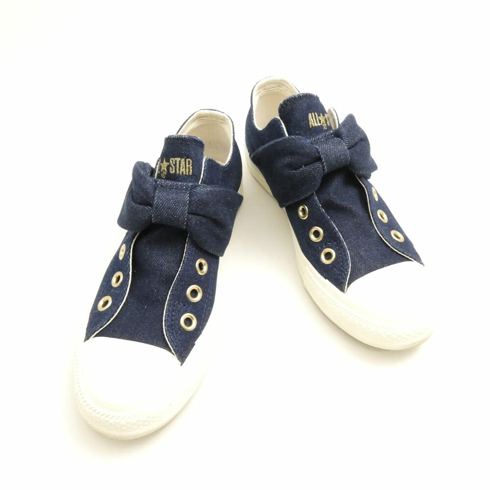 CONVERSE コンバース 5SE966 オールスター リボンストラップ OX スニーカー 23.5 シューズ 靴 レディース AC1812 【中古】