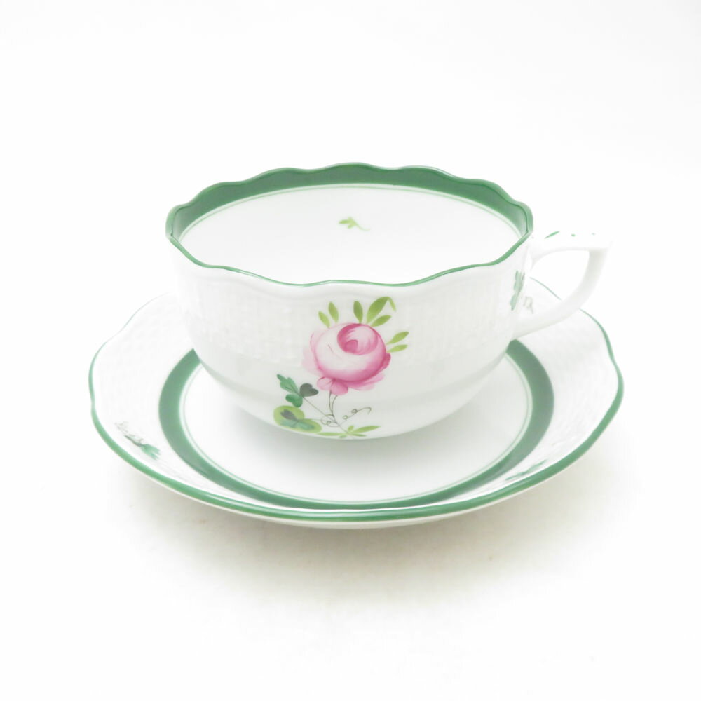 Rakuten - 未使用 Herend ヘレンド ウィーンの薔薇 ティーカップ＆ソーサー バラ SM5232Q1 【中古】
