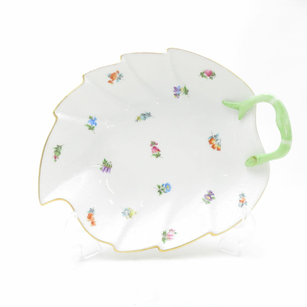 Rakuten - 美品 Herend ヘレンド ミルフルール MF 202 リーフディッシュ プレート 盛り皿 器 SU14064F1 【中古】