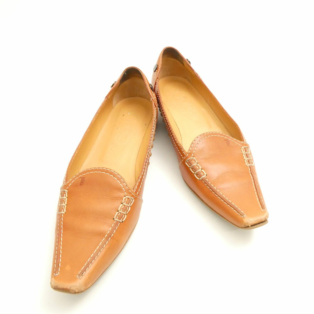 樂天商城 - TOD'S トッズ 革靴 36 23cm相当 レザー ローファー パンプス ドライビングシューズ レディース AU4389 【中古】