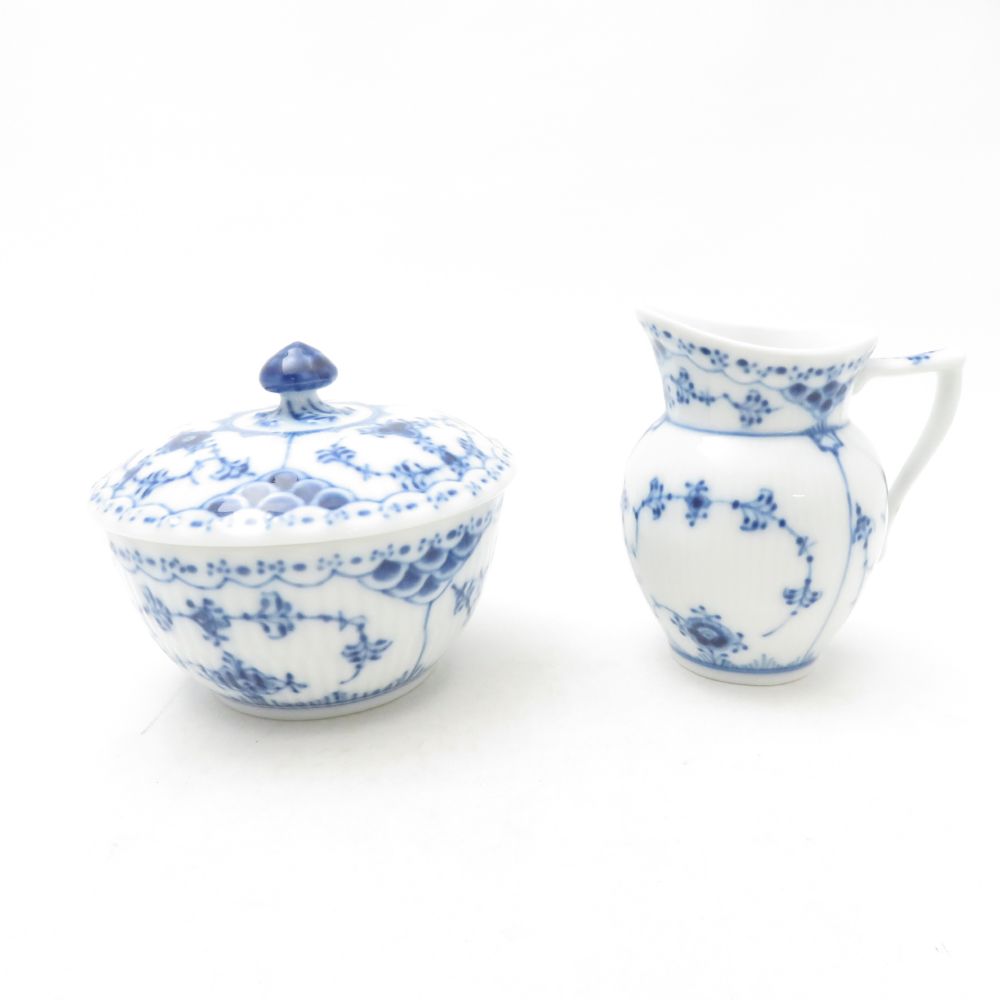 【中古】【店頭引取限定】  ロイヤルコペンハーゲン シュガーボックス ROYAL COPENHAGEN (ロイヤル・コペンハーゲン) シュガーポット ブルー