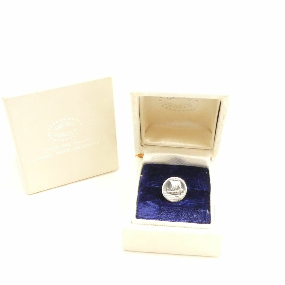 Rakuten - GEORGE JENSEN ジョージ ジェンセン タイタック ピンブローチ 925 ヨット メンズ AD1796 【中古】