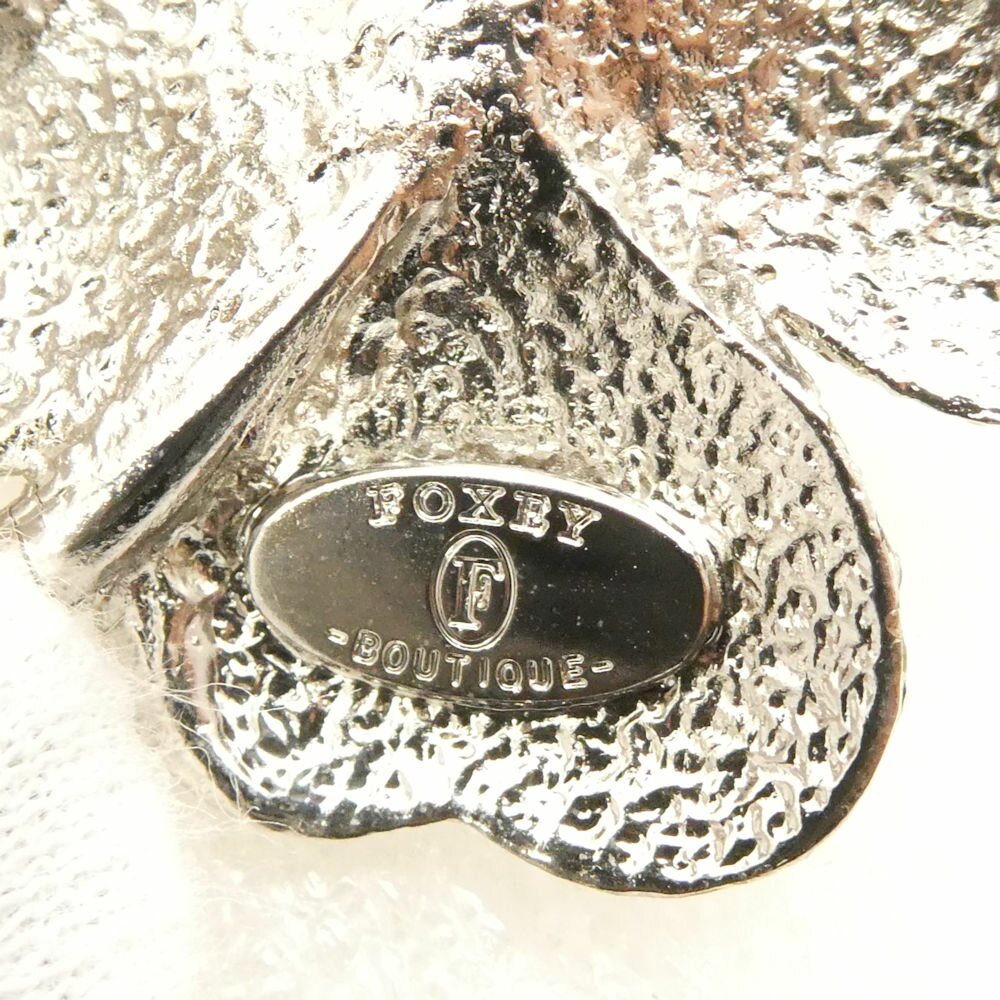 美品 FOXEY BOUTIQUE フォクシー ブローチ クローバー グリーン レディース AN3158 【中古】