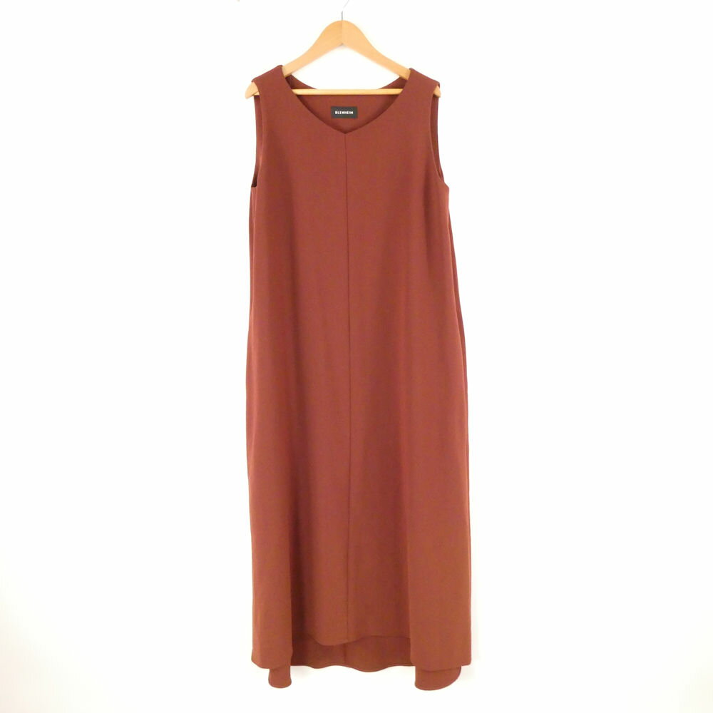 Rakuten - 美品 BLENHEIM ブレンヘイム ノースリーブワンピース M トリアセテート他 E-1 ロング レディース AO4142A3 【中古】