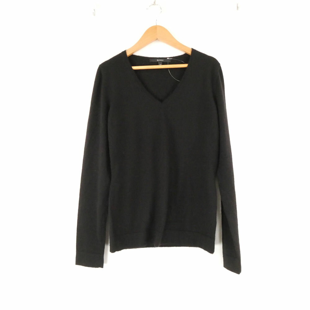 Rakuten - 美品 GUCCI グッチ Vネックニット XS カシミヤ100％ 長袖 トップス 薄手 レディース AC1827A62 【中古】