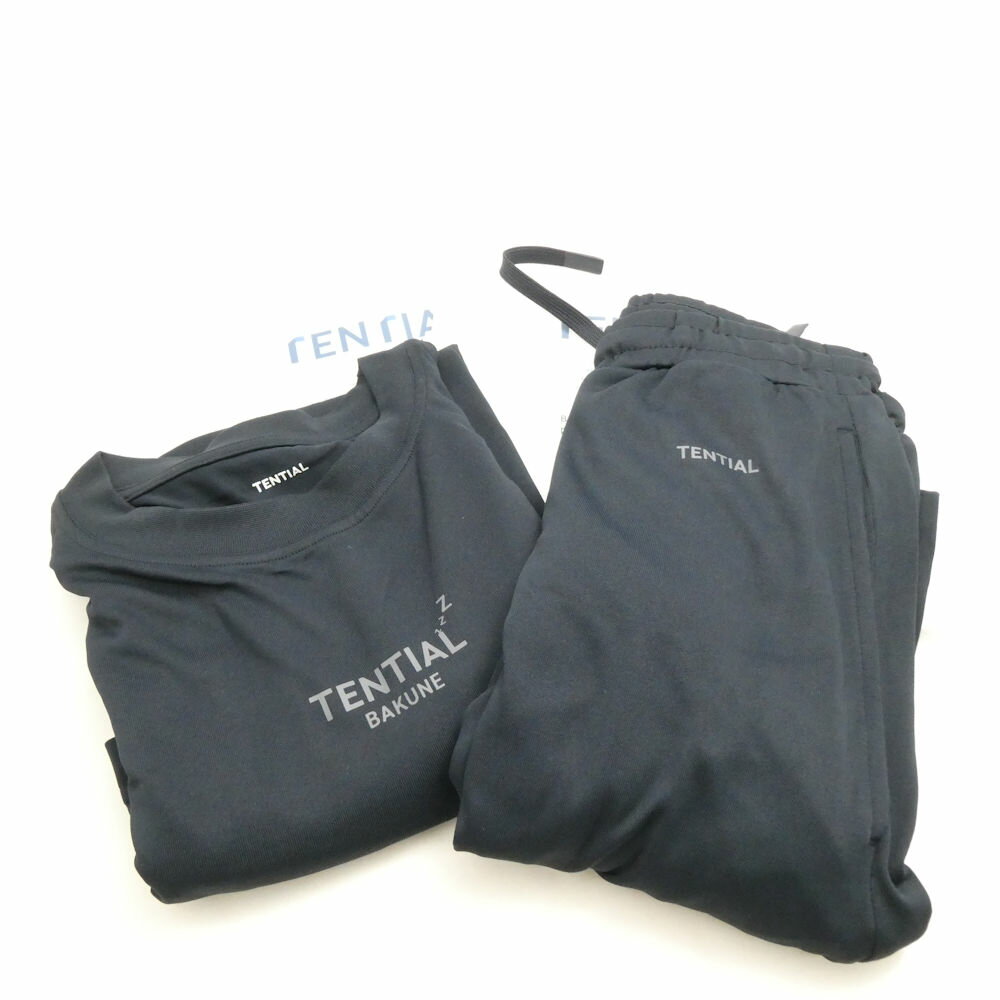 未使用 TENTIAL テンシャル BAKUNE Dry バクネ ドライ ロングスリーブTシャツ&ロングパンツ 2点 L ポリエステル100% 上下セット リカバリーウェア 長袖 25SS メンズ AU4242 【中古】