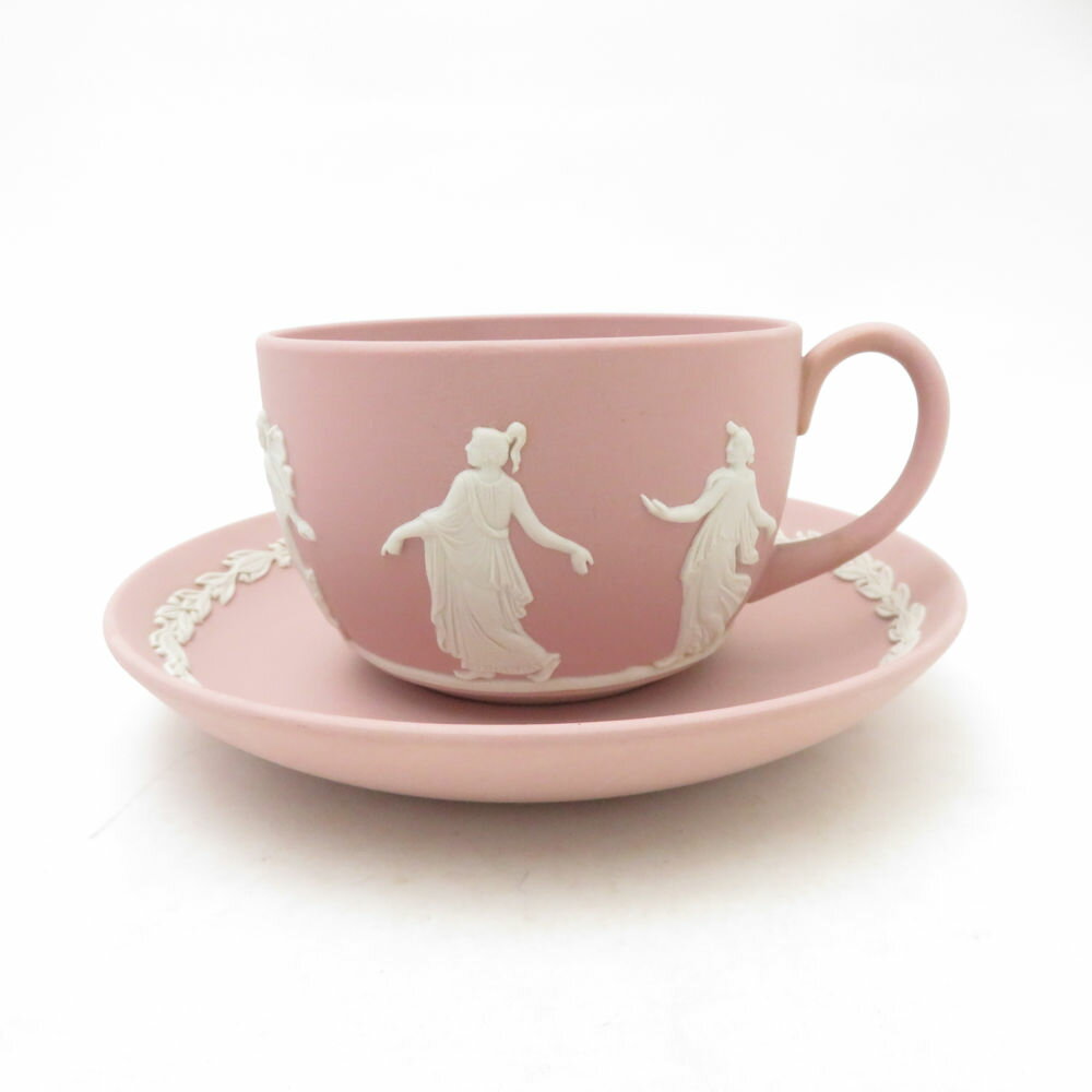 WEDGWOOD ウェッジウッド ジャスパー ダンシングアワー カップ＆ソーサー 6人の踊り子 英国 SU14124K1 【中古】