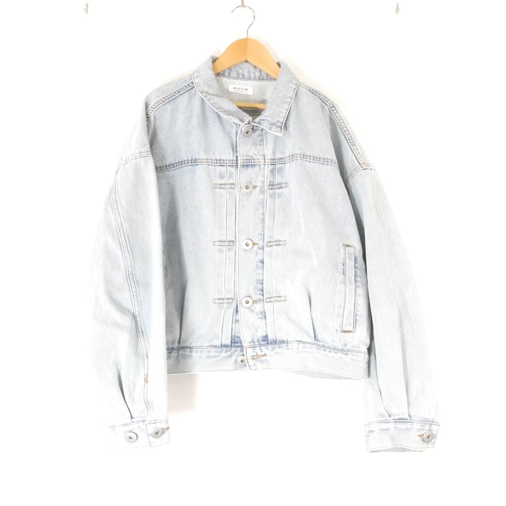 Rakuten - 美品 MARW UNITED ARROWS マルゥ ユナイテッドアローズ 9125 699 0050 デニムジャケット 38 コットン ブルゾン 長袖 レディース AN3231A13 【中古】
