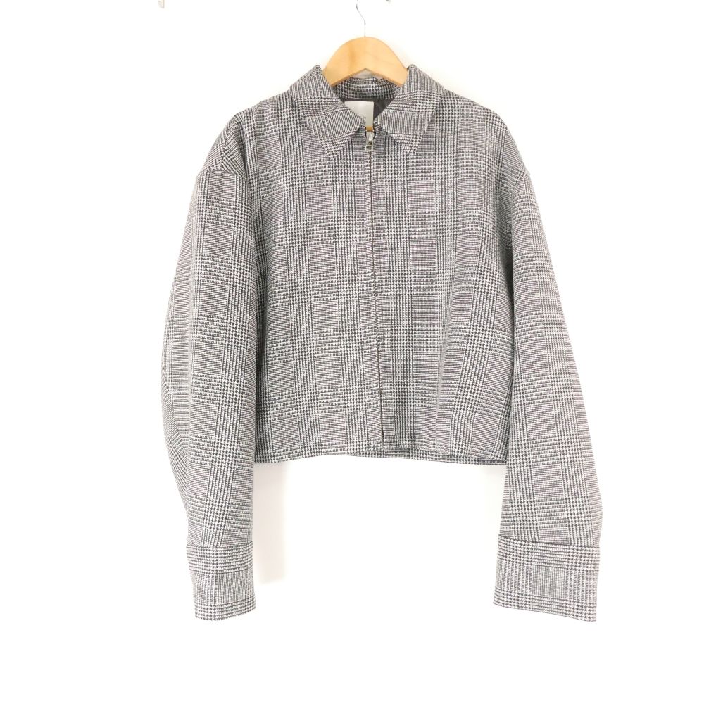 Rakuten - 未使用 A part by アパートバイ アソートガラショートZIPシャツ ジャケット F ポリエステル 長袖 グレンチェック レディース AN3243A6 【中古】