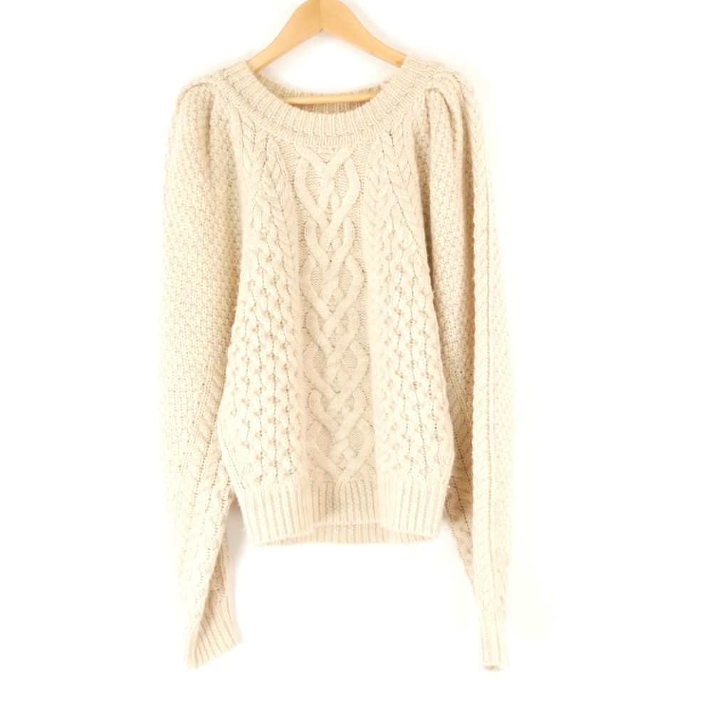 Rakuten - 美品 ISABEL MARANT イザベルマラン ETOILE アランニット 34 ウール 長袖 ケーブル レディース AN3253A53 【中古】