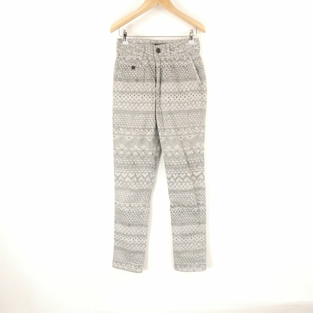 美品 DENHAM デンハム パンツ W23 L32 コットン 他 総柄 レディース…