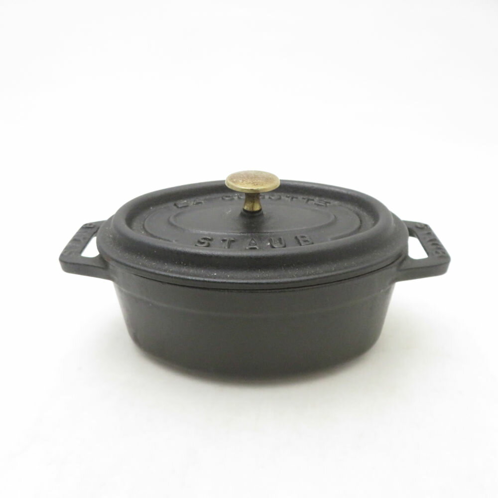 樂天商城 - STAUB ストウブ ピコココットオーバル 両手鍋 11cm 鋳物 琺瑯 ホーロー ほうろう SC11054H2 【中古】