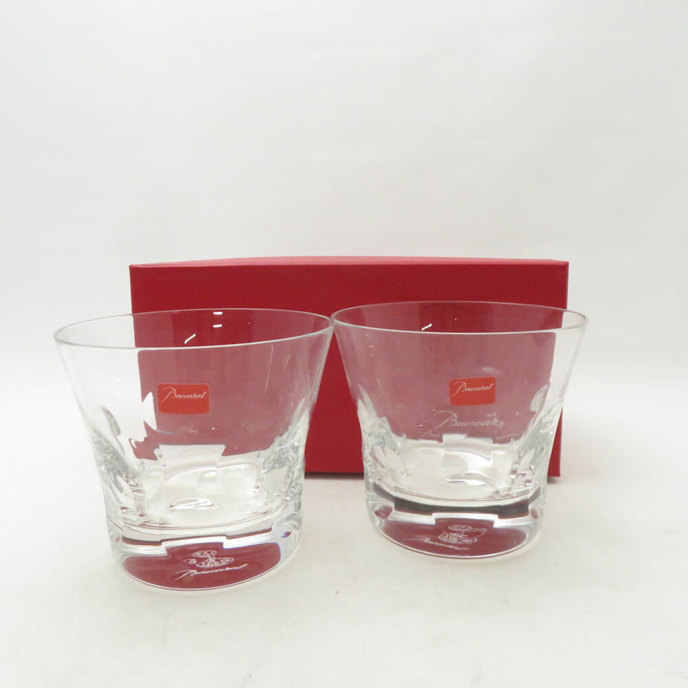 Rakuten - 未使用 Baccarat バカラ ベルーガ 2104387 タンブラー 2点 クリスタル ペア ロックグラスL オールドファッション SU14207G2 【中古】