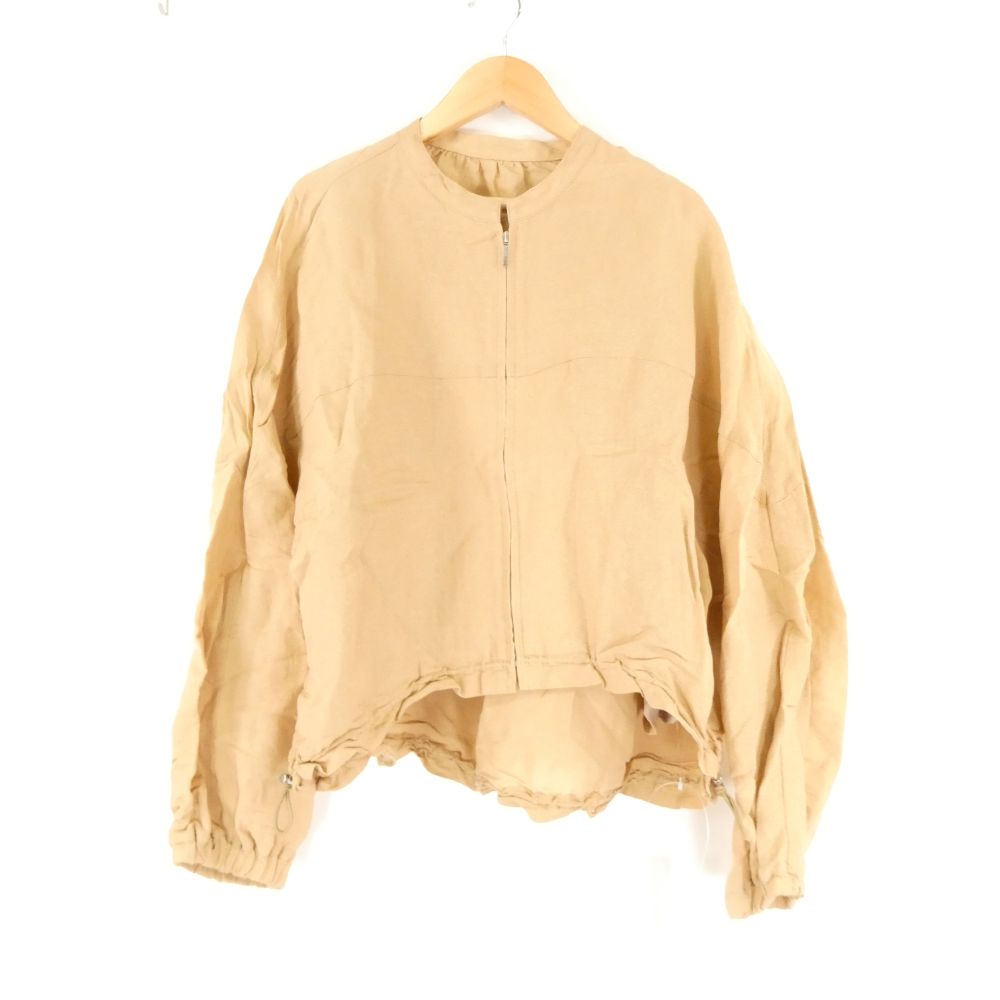 乐天商城 - 美品GabardineK.TギャバジンK.Tブルゾン1点9M相当分類外繊維（紙）他長袖ショート丈ノーカラーレディースAD1882A39【中古】