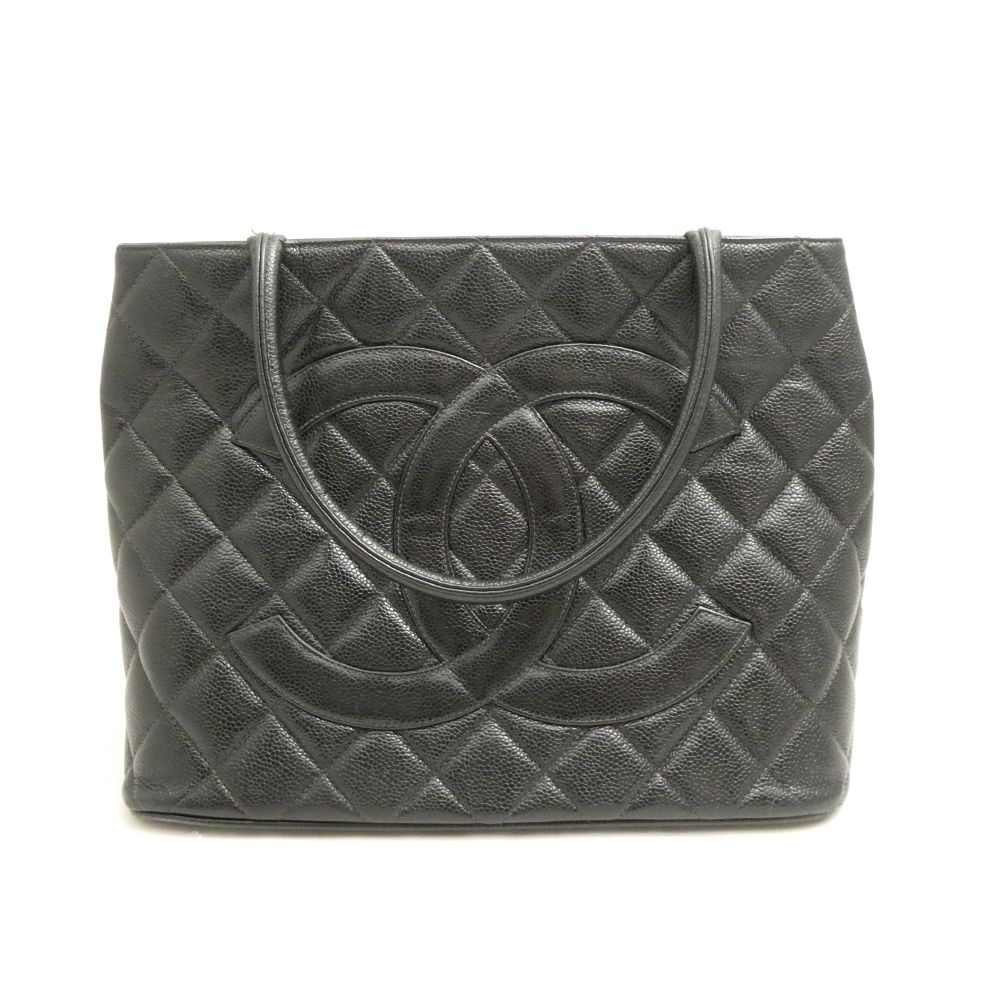 樂天商城 - CHANELシャネルデカココトートバッグ1点復刻トートキャビアスキンレディースAO4200W1【中古】