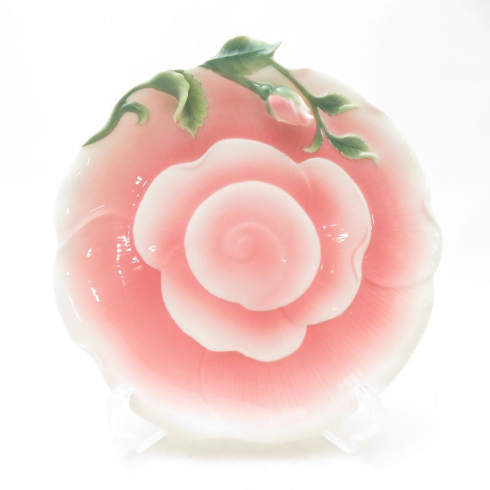 MAISEN マイセン 陶翔舞千 華麗なる花 magnificence flower マグニフィセンス 中皿 20cmプレート バラ 薔薇 花 SO3916B2 【中古】