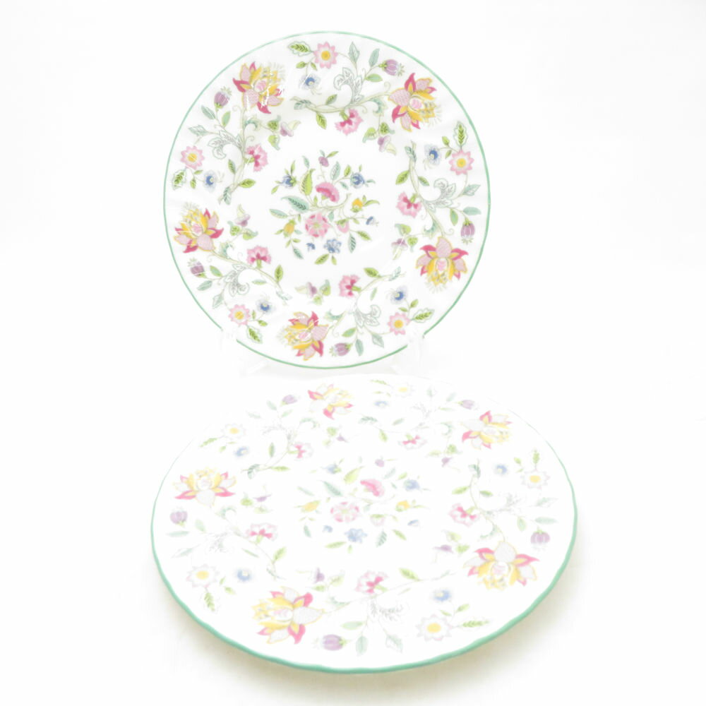 美品 MINTON ミントン ハドンホール ハドンホールブルー 中皿 オーバル皿 3枚 セット 20cm 21cm プレート SM5206D2 【中古】
