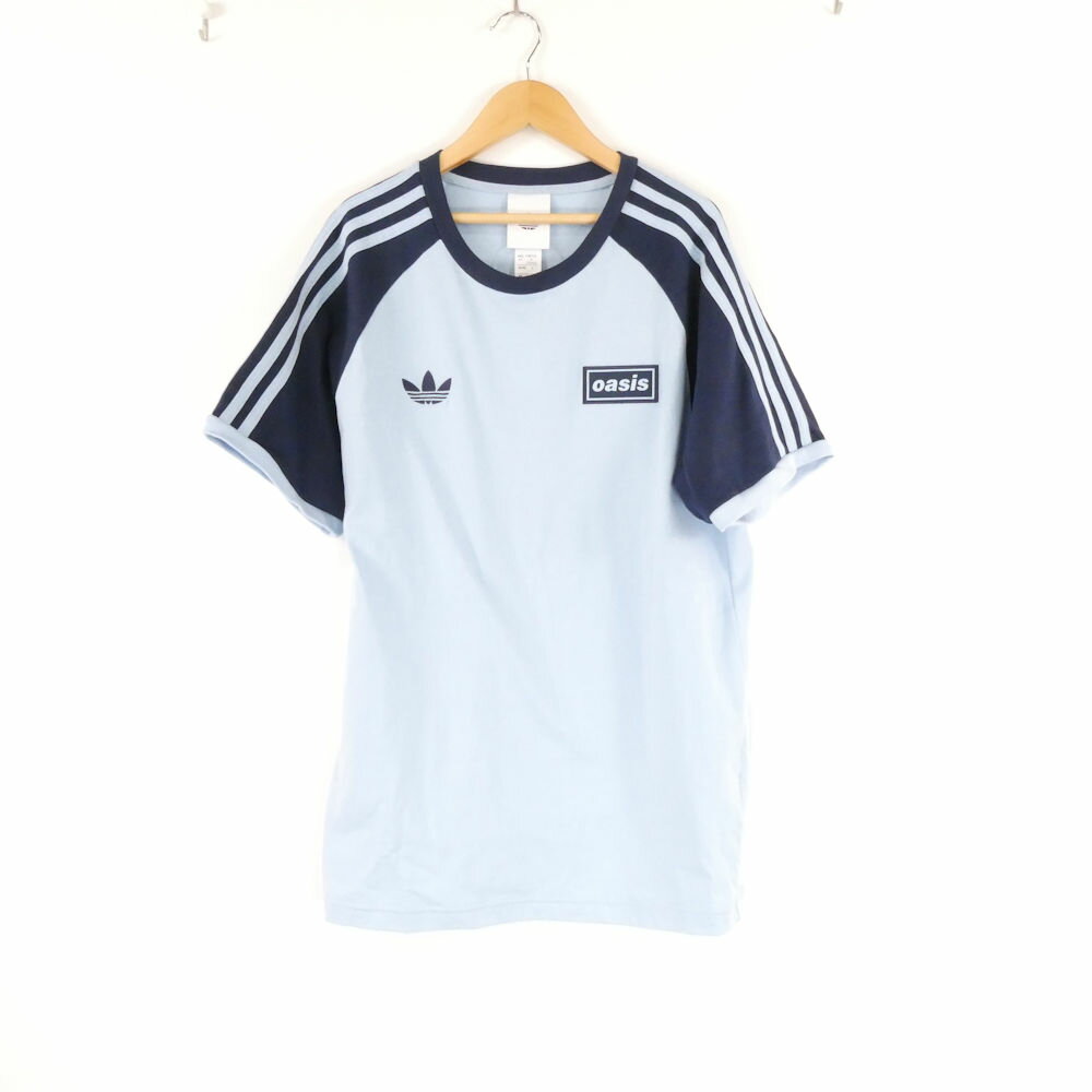 Rakuten - 美品 adidas アディダス Oasis ツアースリーストライプス Tシャツ M コットン100% 半袖 トップス オアシス メンズ AU4427A5 【中古】