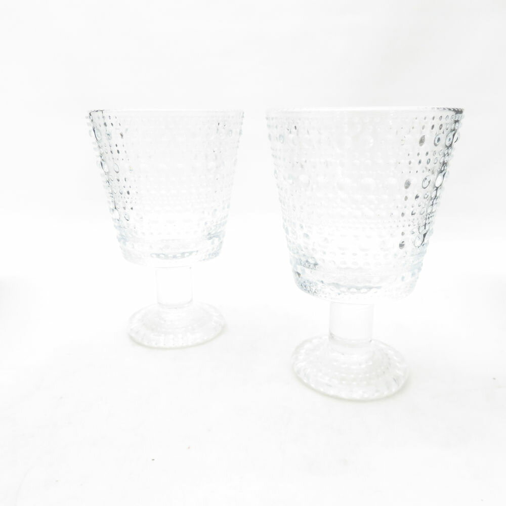 Rakuten - 未使用 iittala イッタラ カステヘルミ ユニバーサルグラス 2点 無鉛ガラス ペア クリア デザート 北欧 フィンランド SU14328L1 【中古】