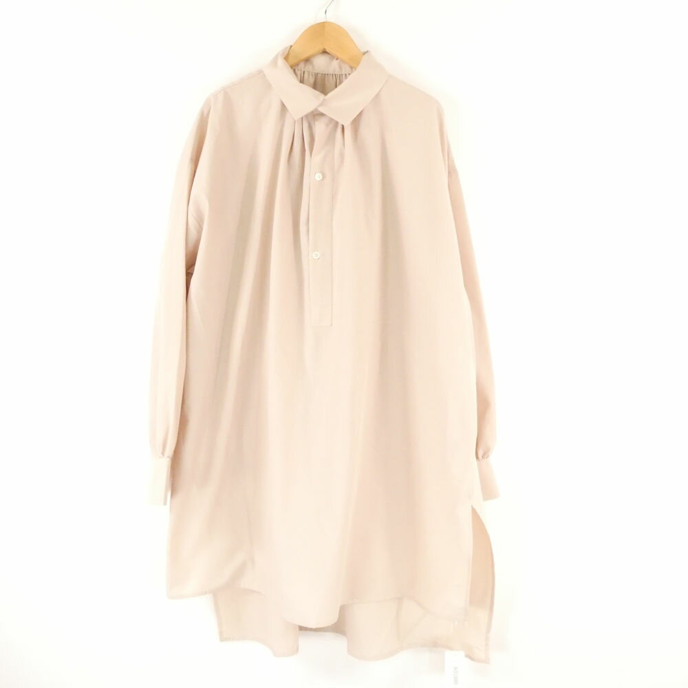 Rakuten - 美品 FASHFREN ファッシュフレン TS310005 ヘンリーネックチュニックシャツ F ポリエステル他 長袖 ロング丈 レディース AD1888A44 【中古】