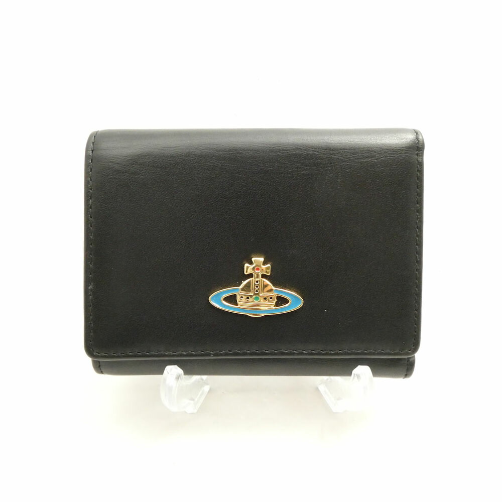 乐天商城 - 美品 VivienneWestwood ヴィヴィアンウエストウッド 財布 三つ折り ミニ レディース AD1902 【中古】