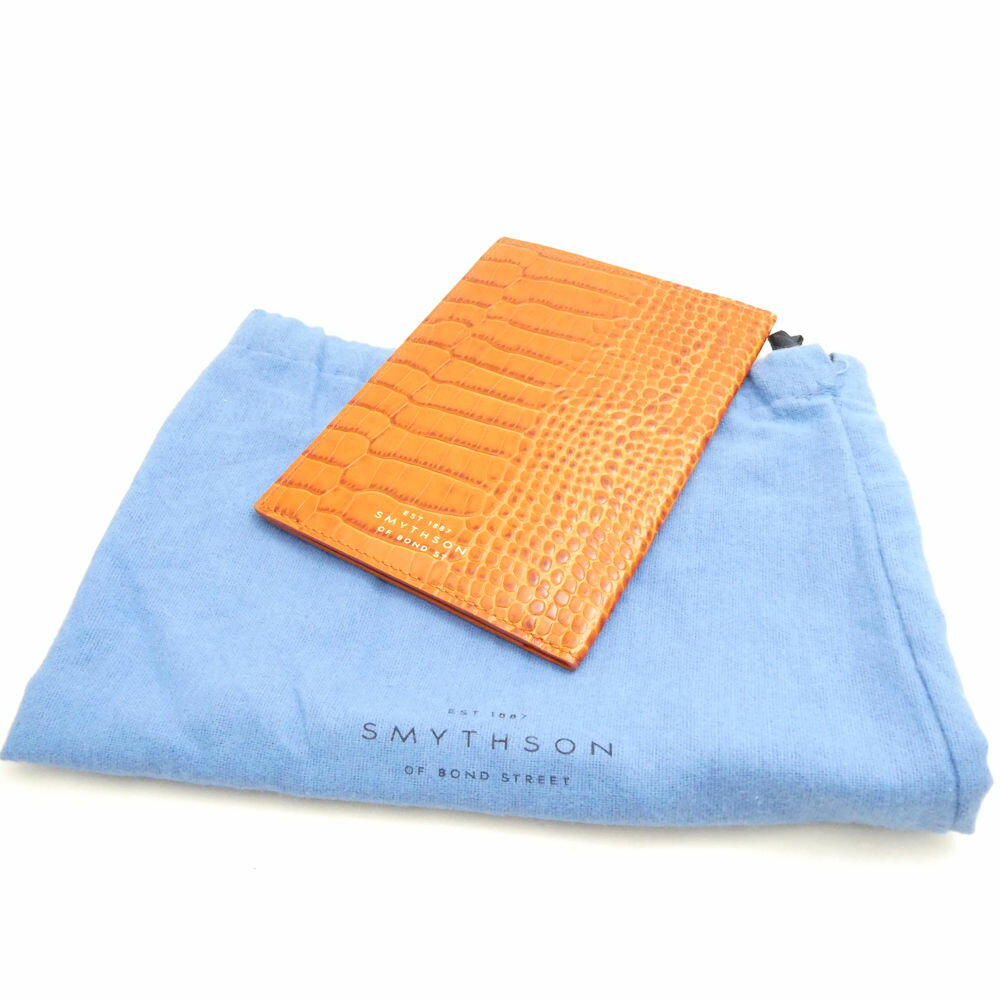 Rakuten - 未使用 SMYTHSON スマイソン Passport Cover in Mara マラ パスポートカバー クロコ型押し AM8826 【中古】